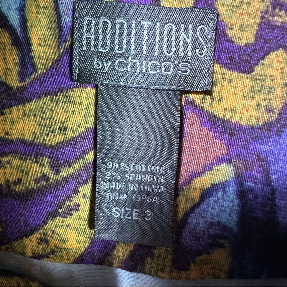 Chico's Multicolor Patterned Open-Front Blazer in… - image 7